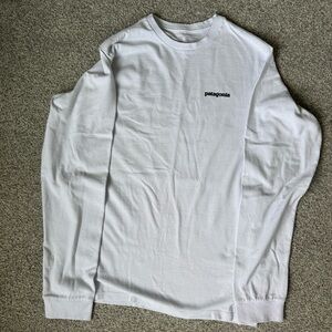 Patagonia White Long Sleeve Tee Classic Crew